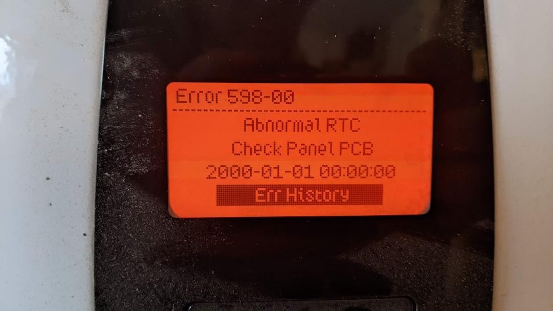 What Is Navien Error 598 00 Abnormal Rtc Check Panel Pcb Scalaua